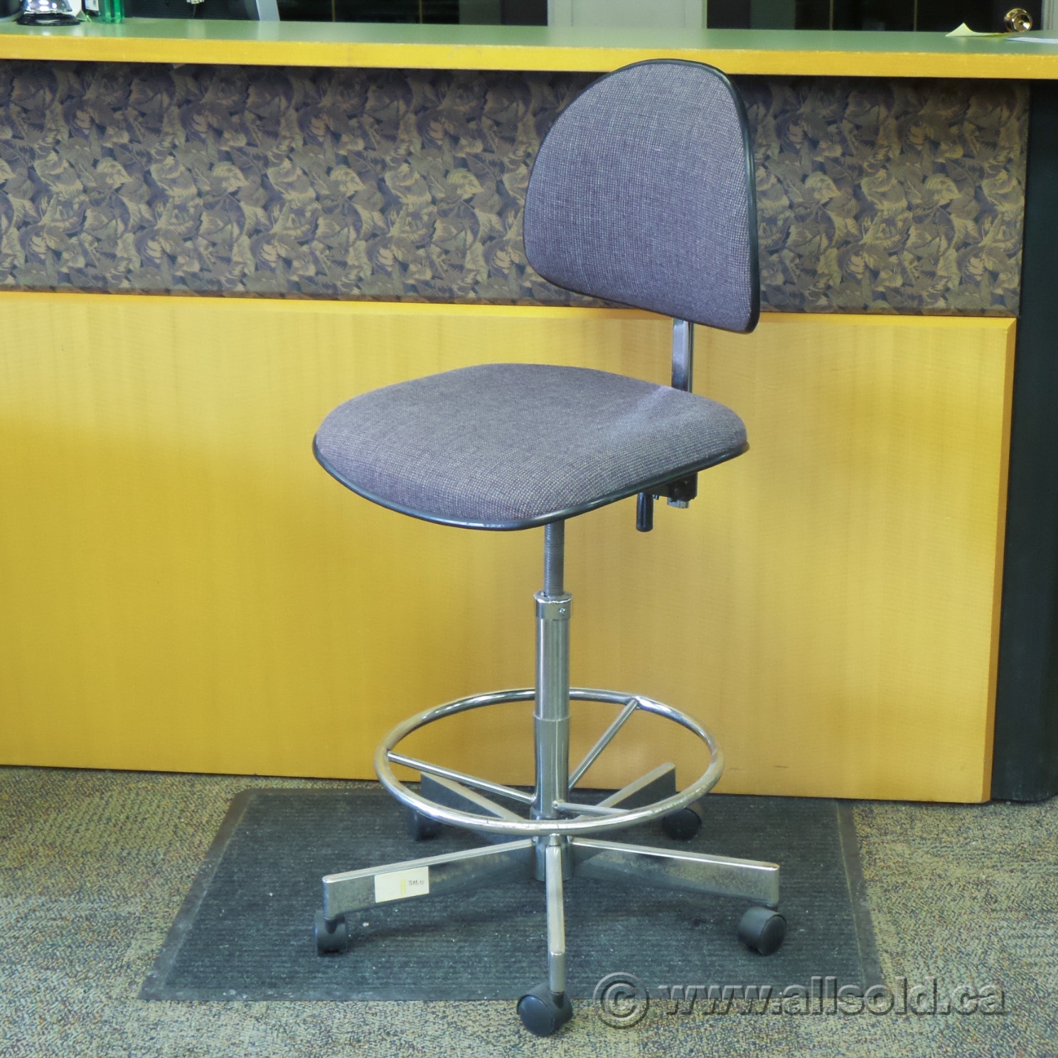 Violet Rolling Adjustable Drafting Stool Allsold.ca Buy & Sell Used